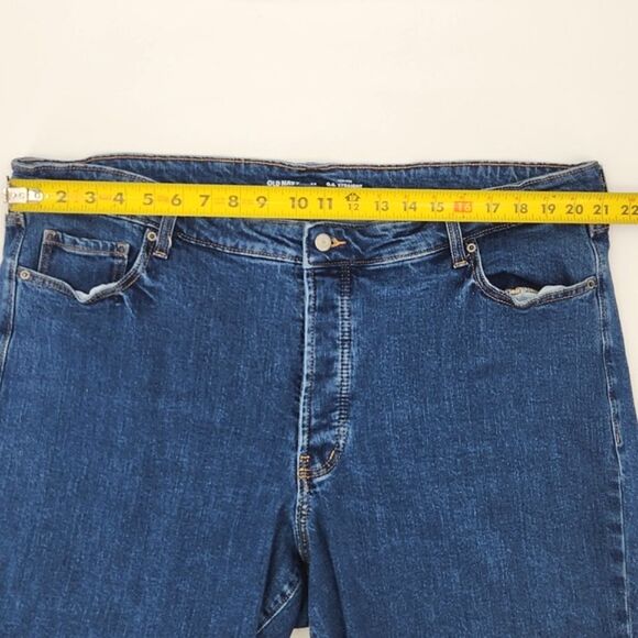Old Navy Jeans High Rise OG Straight Size 24 Blue Denim Button Fly Western Norm - Picture 5 of 7